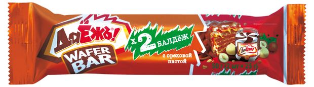 Конфеты ДАЕЖЪ WAFER BAR с ореховой пастой, 50 г