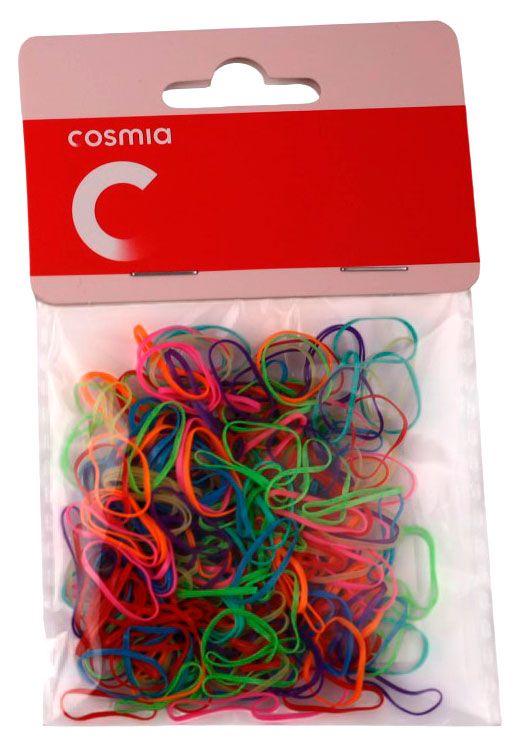 Резинки эластичные для волос Cosmia цветные, 250 шт
