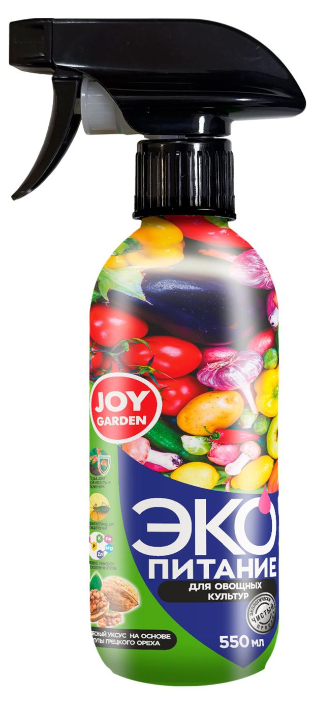 Удобрение для овощных культур JOY GARDEN Древесный уксус 550 мл 350₽