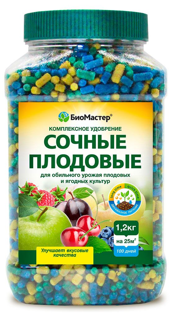 Удобрение комплексное БиоМастер Сочные плодовые 12 кг 590₽