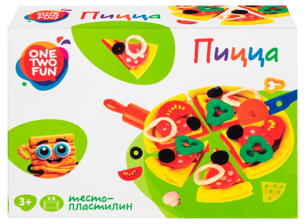 Набор для лепки ONE TWO FUN тесто-пластилин 1 шт в ассортименте 240₽