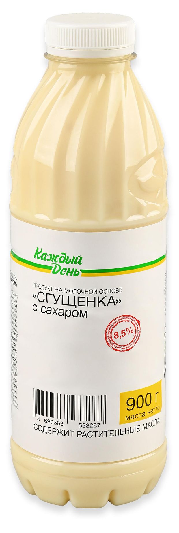 Продукт на молочной основе Каждый день Сгущенка с сахаром 8,5% СЗМЖ, 900 г