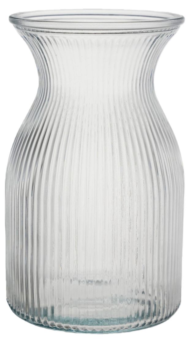 Ваза декоративная Actuel Рельеф прозрачная, 19,5 см