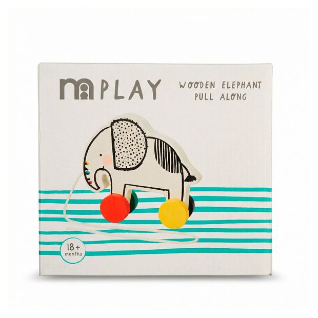 Игрушка деревянная Mothercare Слон-каталка 16x15x5 см 999₽