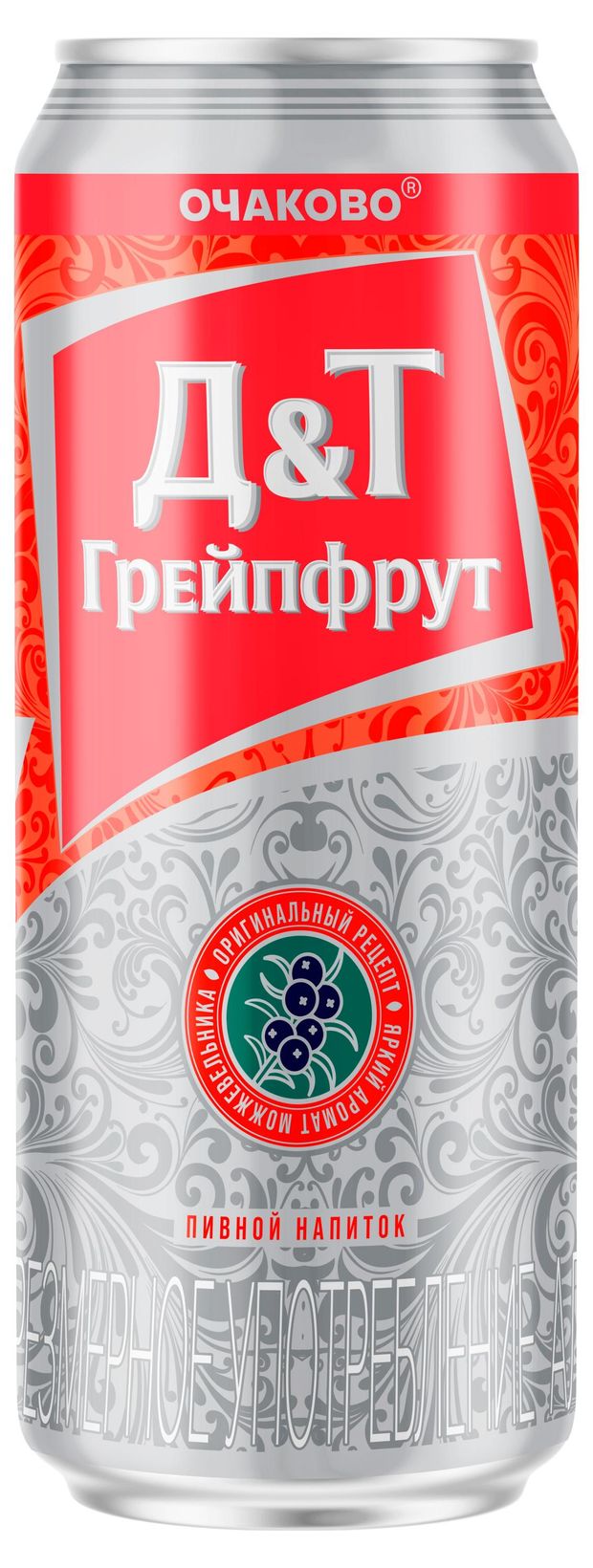 Пивной напиток Очаково со вкусом грейпфрута 7%, 0,45 л
