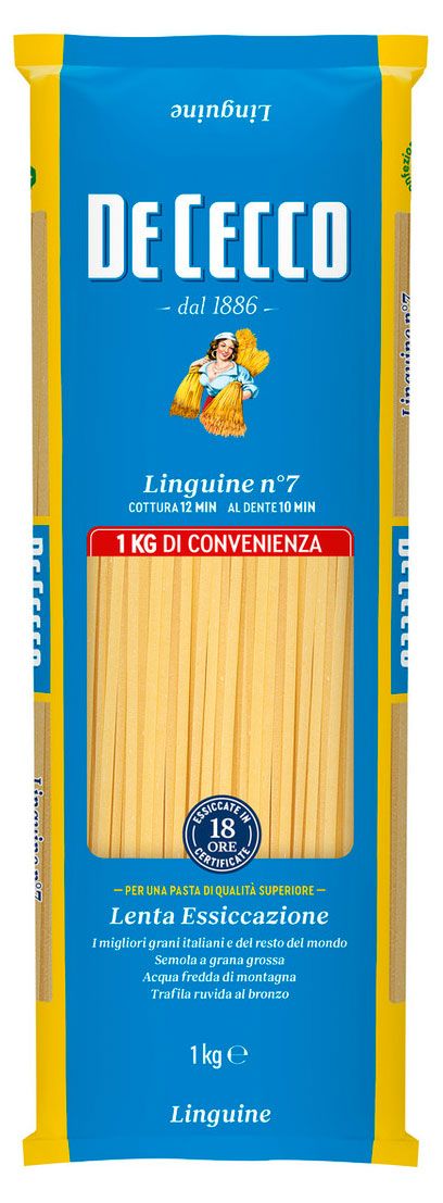 Макаронные изделия De Cecco Linguine Лингвине 7 Италия 1 кг 590₽