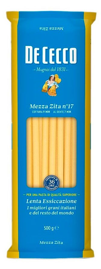 Макаронные изделия De Cecco Mezza Zita Мецца Зита 17 Италия 500 г 320₽