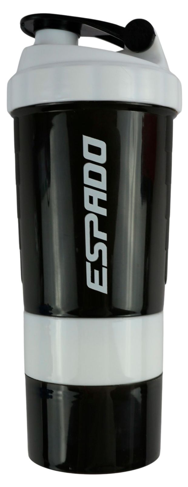Шейкер спортивный Espado с венчиком черно-белый 500 мл 350₽