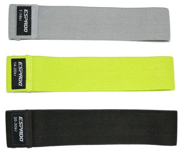 Набор фитнес-резинок тканевых Espado 3 шт 1100₽