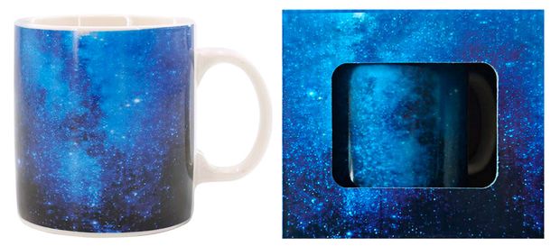 Кружка фарфоровая синяя, 500 мл