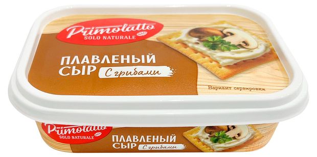 Сыр плавленый сливочный с грибами Primolatto БЗМЖ, 190 г