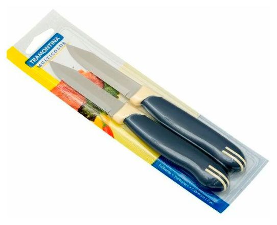 Набор ножей Tramontina Multicolor 7,5 см Бразилия, 2 шт