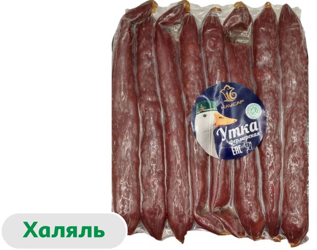 Колбаски утиные сырокопченые Каусар халяль, ~ 0,3 кг