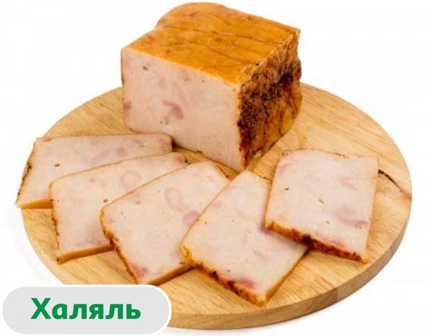 Рулет из индейки варено-копченый Дюбуа буханка халяль 400 г 76₽