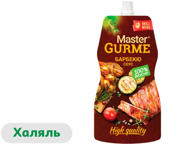 Соус кулинарный Барбекю Master Gurme халяль охлажденный, 200 мл