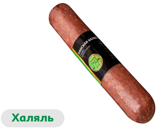 Колбаса сырокопченая Агросила Ханская с курицей халяль, 300 г