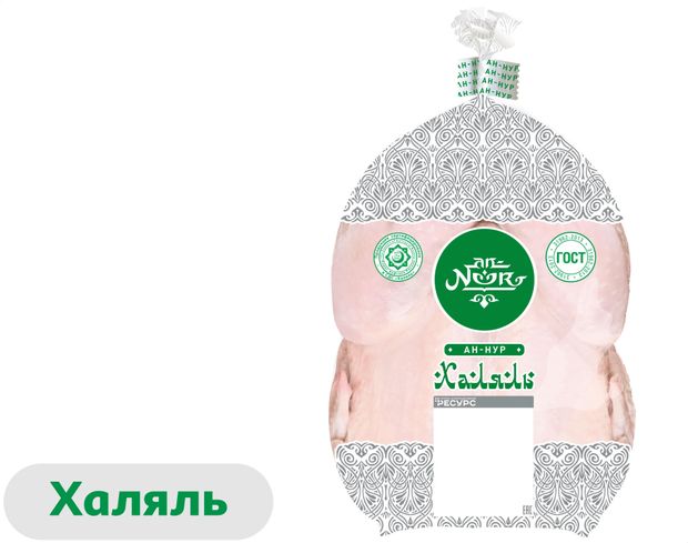 Тушка цыпленка-бройлера An-Noor Халяль охлажденная, ~ 2,2 кг