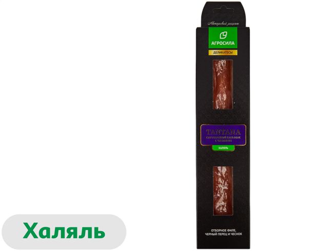 Колбаса куриная сыровяленая Агросила Казылык Тантана с чесноком из курицы халяль 170 г 300₽