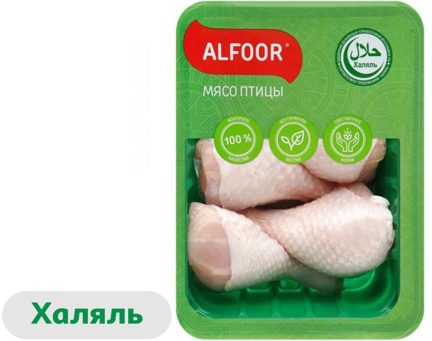 Голень цыпленка-бройлера Петруха Халяль Alfoor охлажденная 750 г 235₽