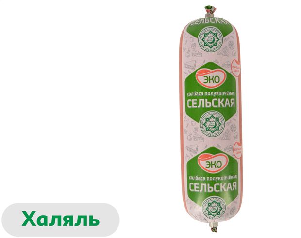 Колбаса полукопченая ЭКО Сельская Халяль, 350 г
