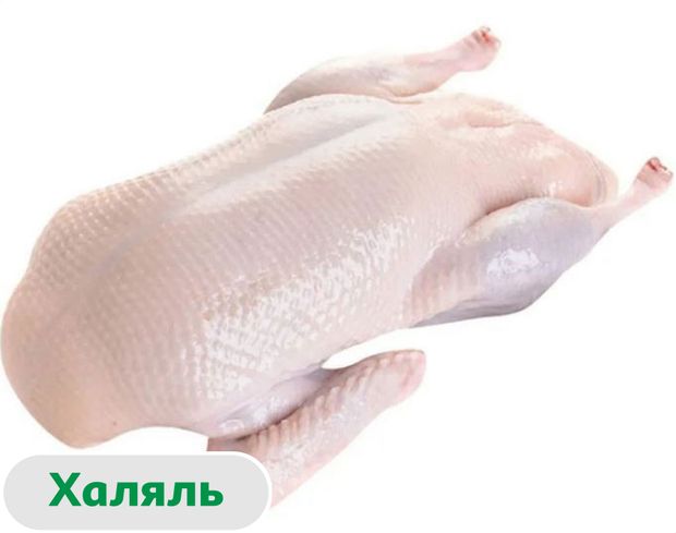 Тушка гуся потрошенная халяль замороженная 45 кг вес 830₽