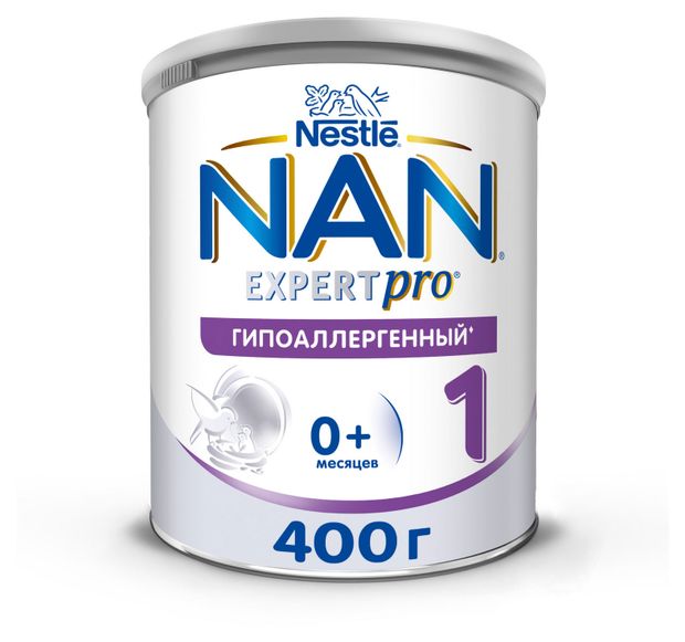 Смесь сухая молочная NAN Гипоаллергенный 1 Optipro HA для профилактики аллергии с рождения БЗМЖ 400 г 1280₽