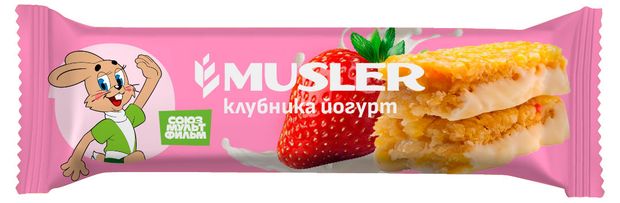 Батончик мюсли Musler Клубничный, 30 г