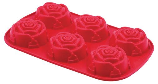 Форма для выпечки Actuel Розы силиконовая, 6 ячеек