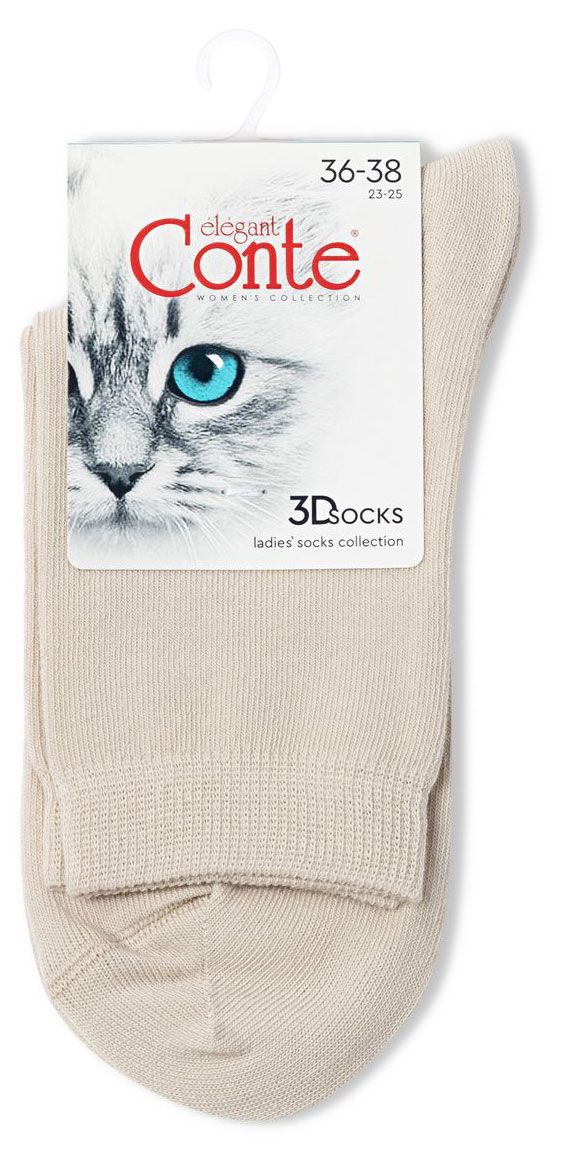 Носки женские Conte Elegant бежевые, р. 23-25