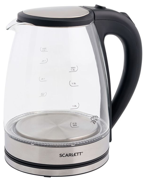 Чайник электрический Scarlett SC-EK27G35 1800 Вт стеклянный, 1,8 л