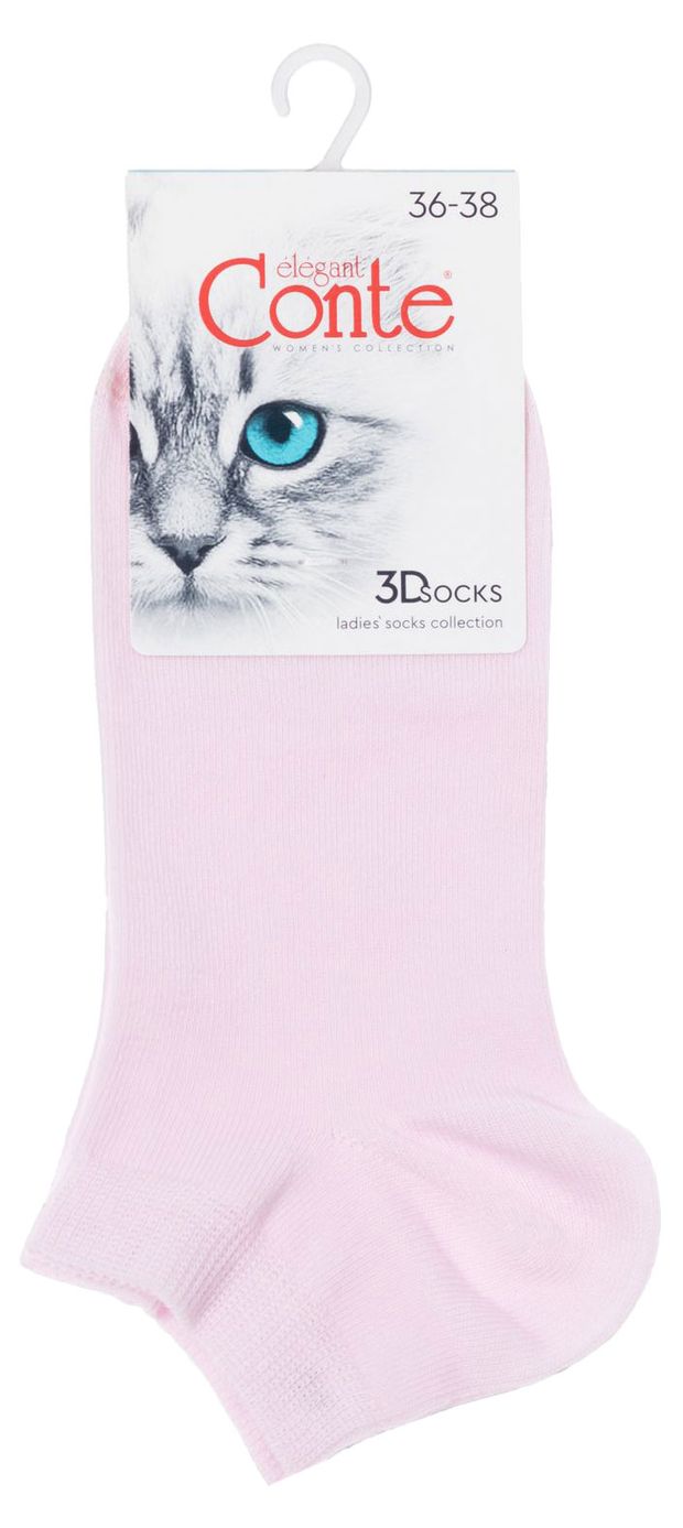 Носки женские Conte укороченные розовые, р 23-25