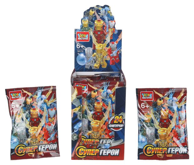 Конструктор Город мастеров Фигурки Супер герои, 1 шт в ассортименте