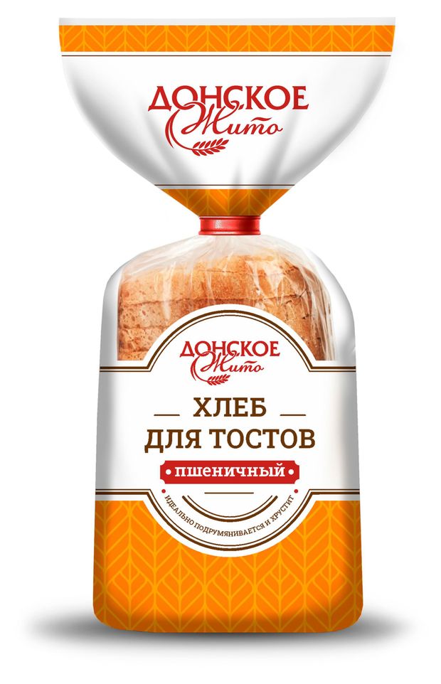 Хлеб пшеничный Донское Жито для тостов нарезка, 500 г