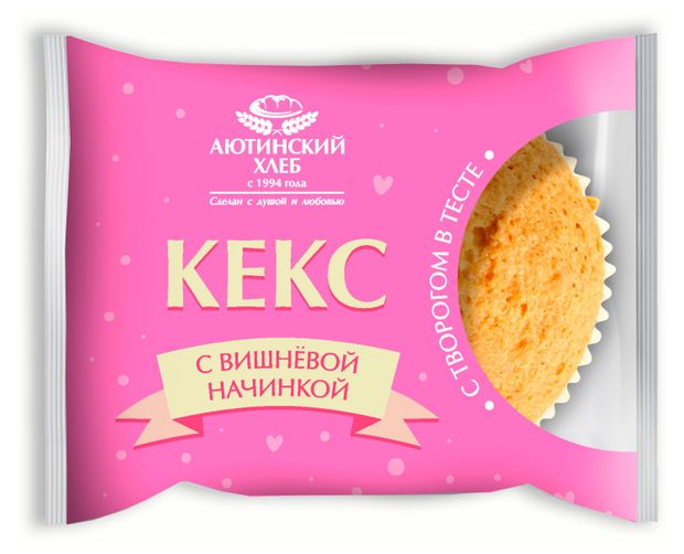 Кекс Аютинский Хлеб с вишневой начинкой, 70 г