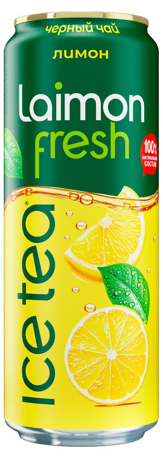 Чай черный Laimon fresh сокосодержащий с лимоном 450 мл 160₽