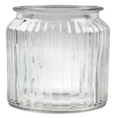 Ваза декоративная стеклянная прозрачная, 10,5 см