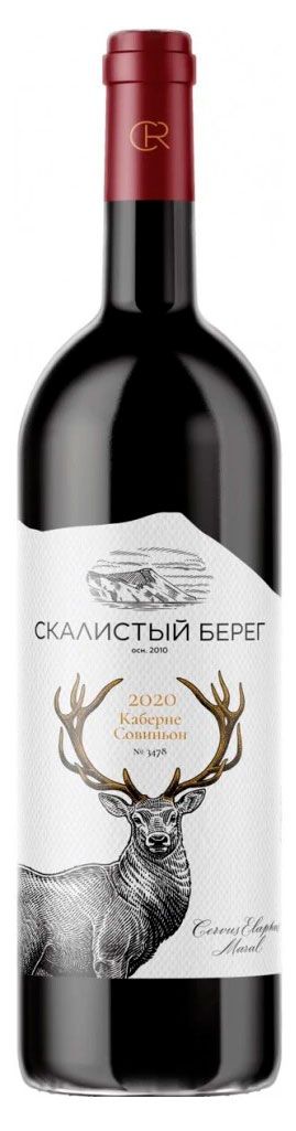 Вино Скалистый берег Каберне Совиньон красное сухое Россия, 0,75 л