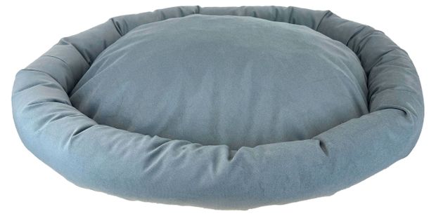 Лежак для животных HOMEPET Микровелюр Silver 2, 70х53х10 см