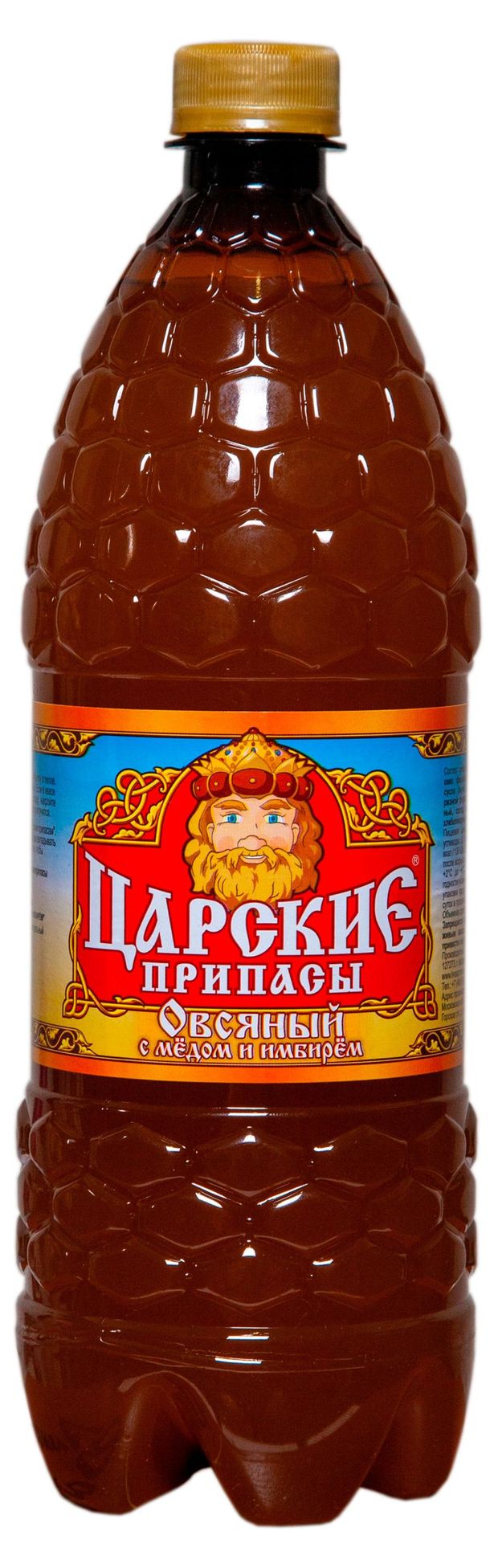 Квас Царские Припасы Овсяный с медом и имбирем, 1 л