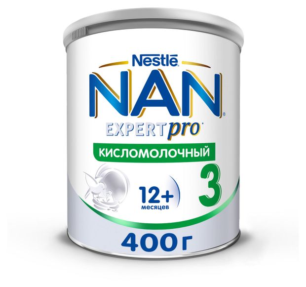 Смесь сухая кисломолочная NAN для улучшения пищеварения с 12 мес БЗМЖ 400 г 1250₽