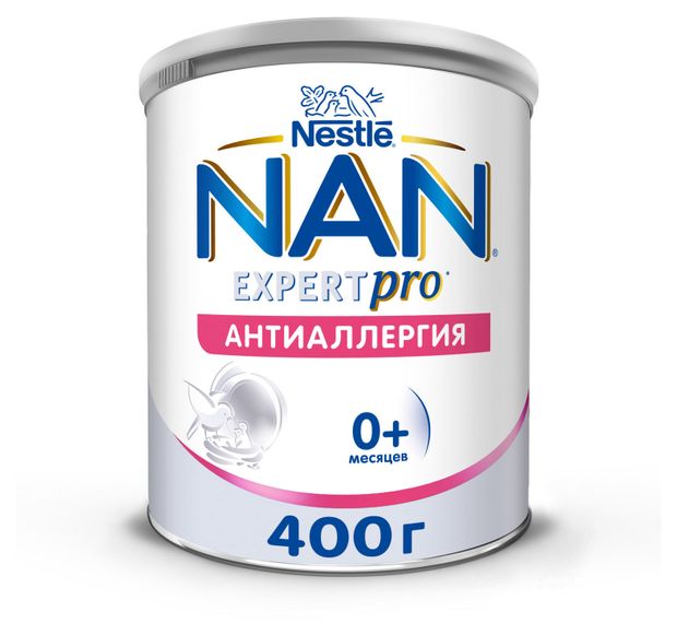 Смесь сухая молочная NAN ExpertPro для лечения аллергии с рождения, 400 г