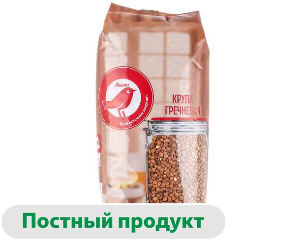 Гречневая крупа АШАН Красная птица, 800 г