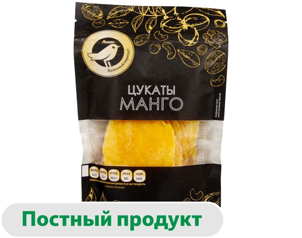 Цукаты манго АШАН Золотая птица 120 г 170₽