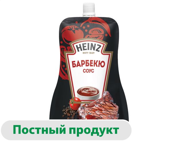 Соус томатный Heinz Барбекю 200 г 120₽