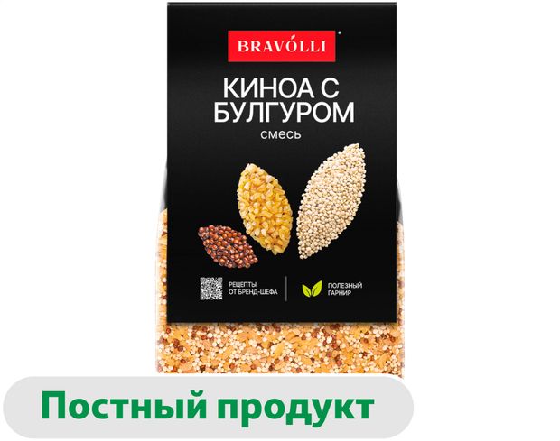Смесь Bravolli Киноа с булгуром 350 г 160₽