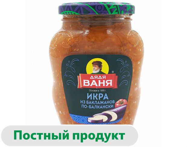 Икра из баклажанов Дядя Ваня По-Балкански, 350 г