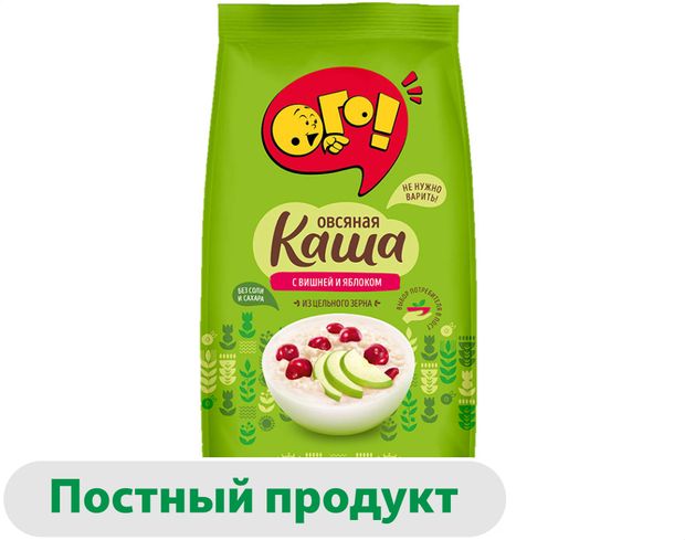 Каша овсяная ОГО с вишней и яблоком 350 г 115₽