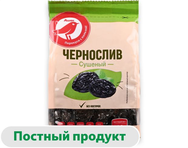Чернослив АШАН Красная птица сушеный, 300 г