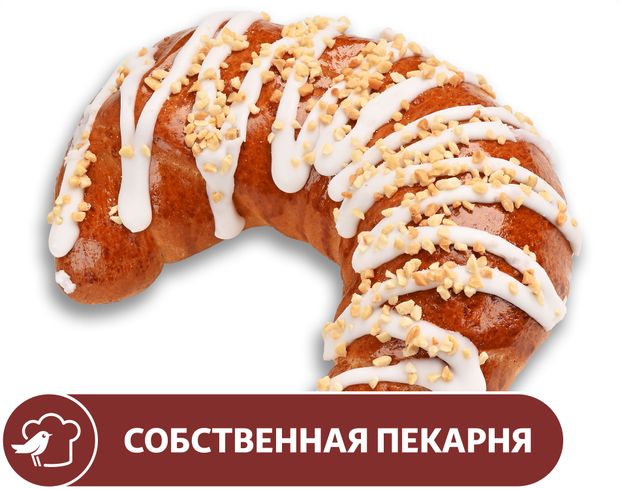 Сдоба АШАН С миндальной начинкой, 120 г
