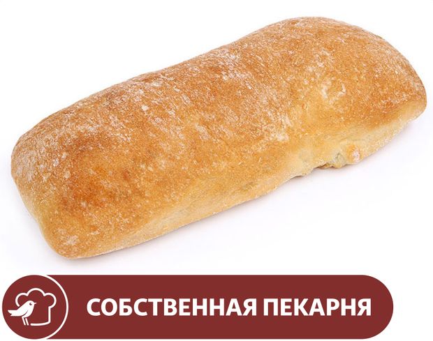 Чиабатта АШАН с луком 250 г 75₽